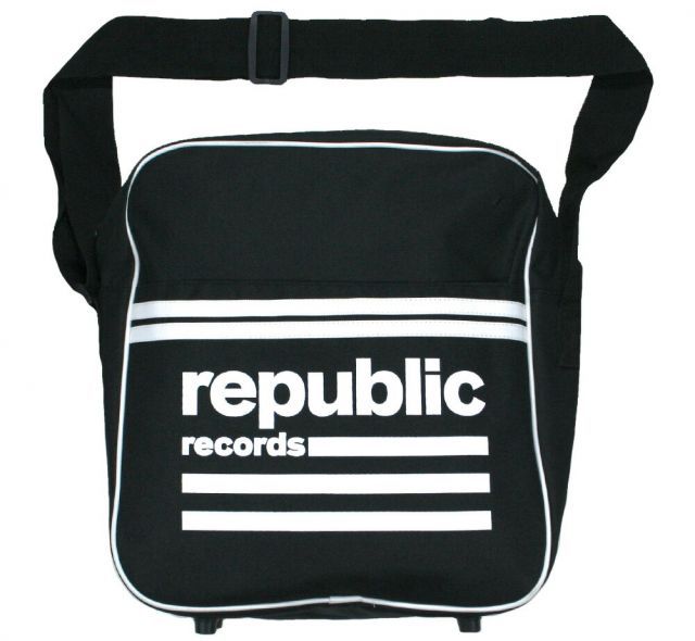 Republic Records / Logo Zip Top Messenger Bag - リパブリック・レコード メッセンジャー バッグ