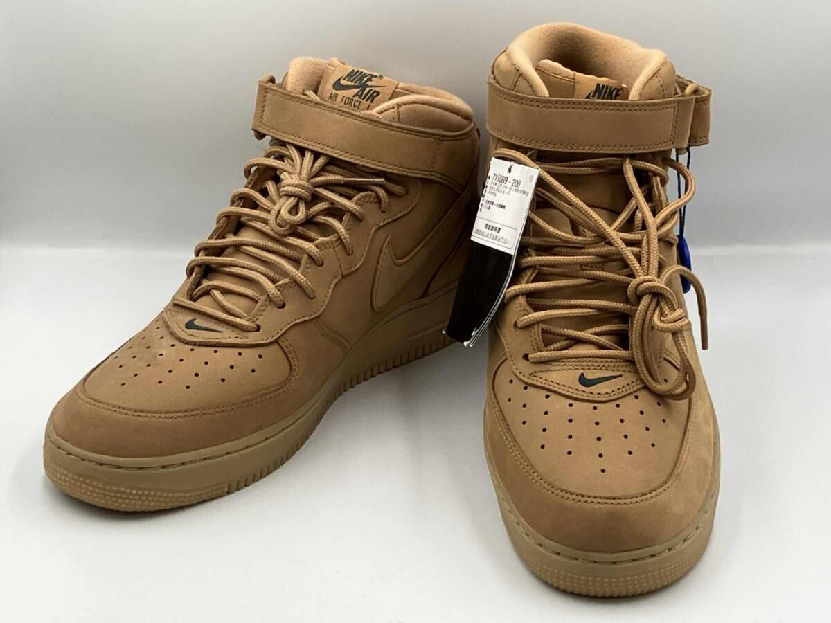 NIKE ナイキ エアフォース 1 MID 07 PRM QS 715889-200 スニーカー 29cm ベージュブラウン
