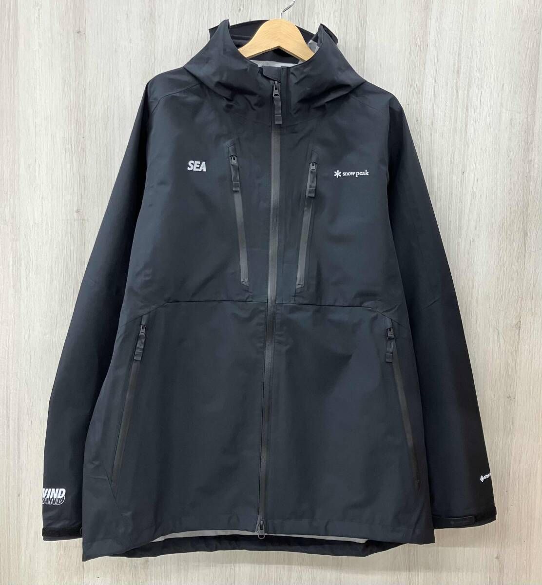 SNOW PEAK WIND AND SEA/スノーピーク ウィンダンシー/ジャケット/WAS-JK-24AU001/GORE-TE X Rain Jacket/ブラック/XLサイズ