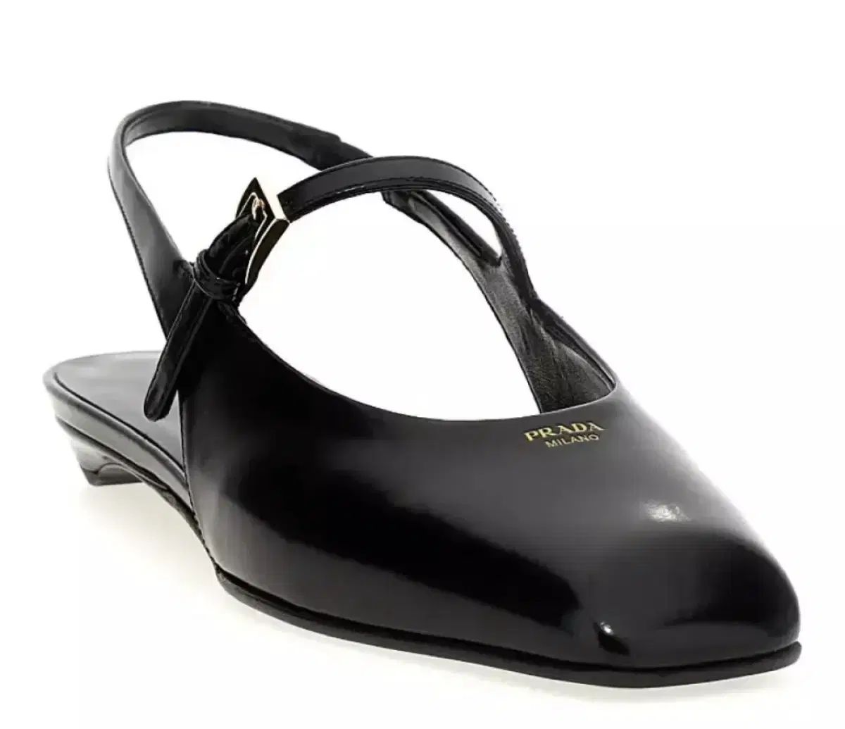 PRADA ストライプ スリングバック