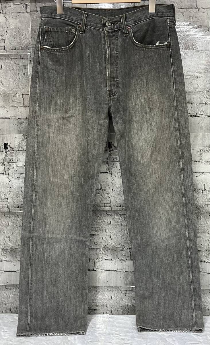 Levi's リーバイス 501 00s 先染めブラック ボタン裏359 フィリピン製 デニムパンツ ジーンズ サイズW31 L34 ブラック