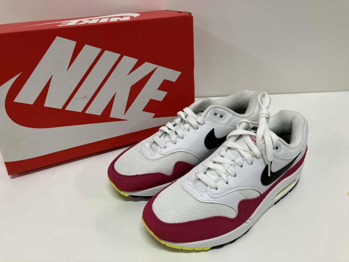 NIKE ナイキ AIR MAX 1 エアマックスAH8145-111 WHITE BLACK VOLT RUSH PINK スニーカー 箱付き サイズ26.0