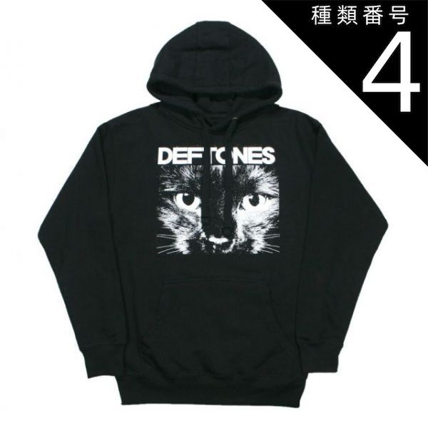 種類4：X-Large Deftones / Cat's Eyes Hoodie (Black) - デフトーンズ フード パーカ