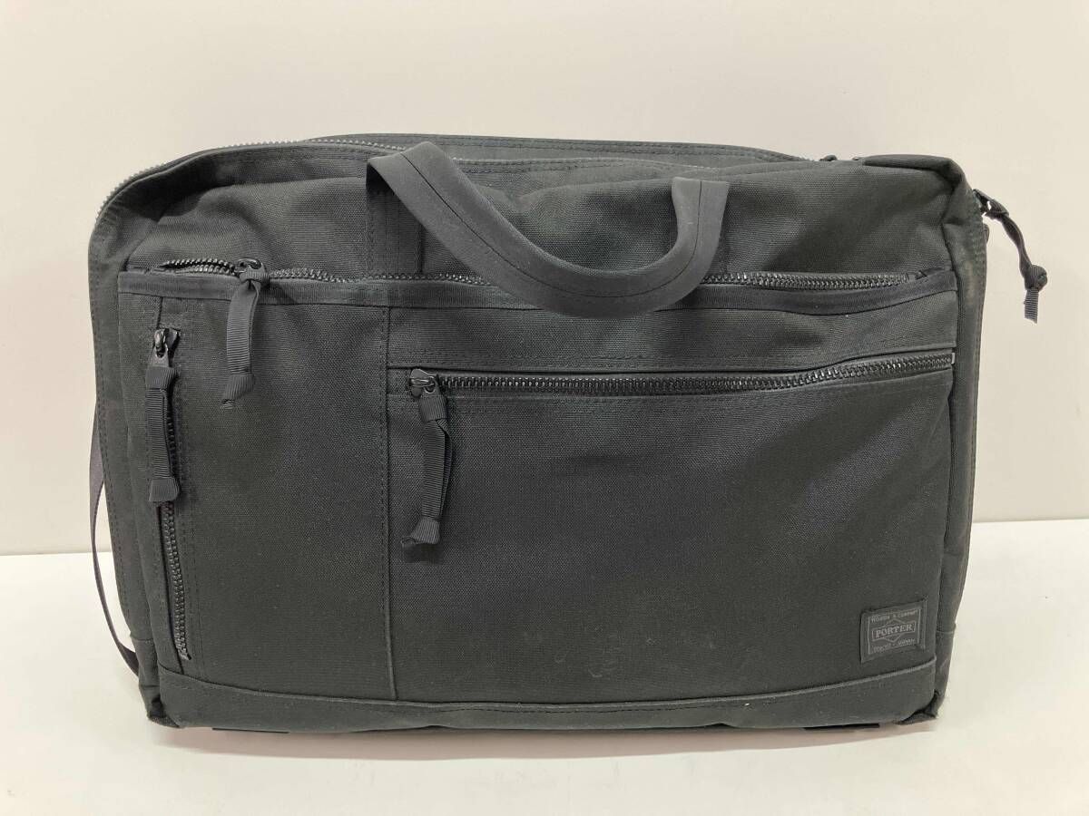 PORTER ポーター 2way ショルダーバッグ ブラック フラップ 一部ファスナー難あり 日本製