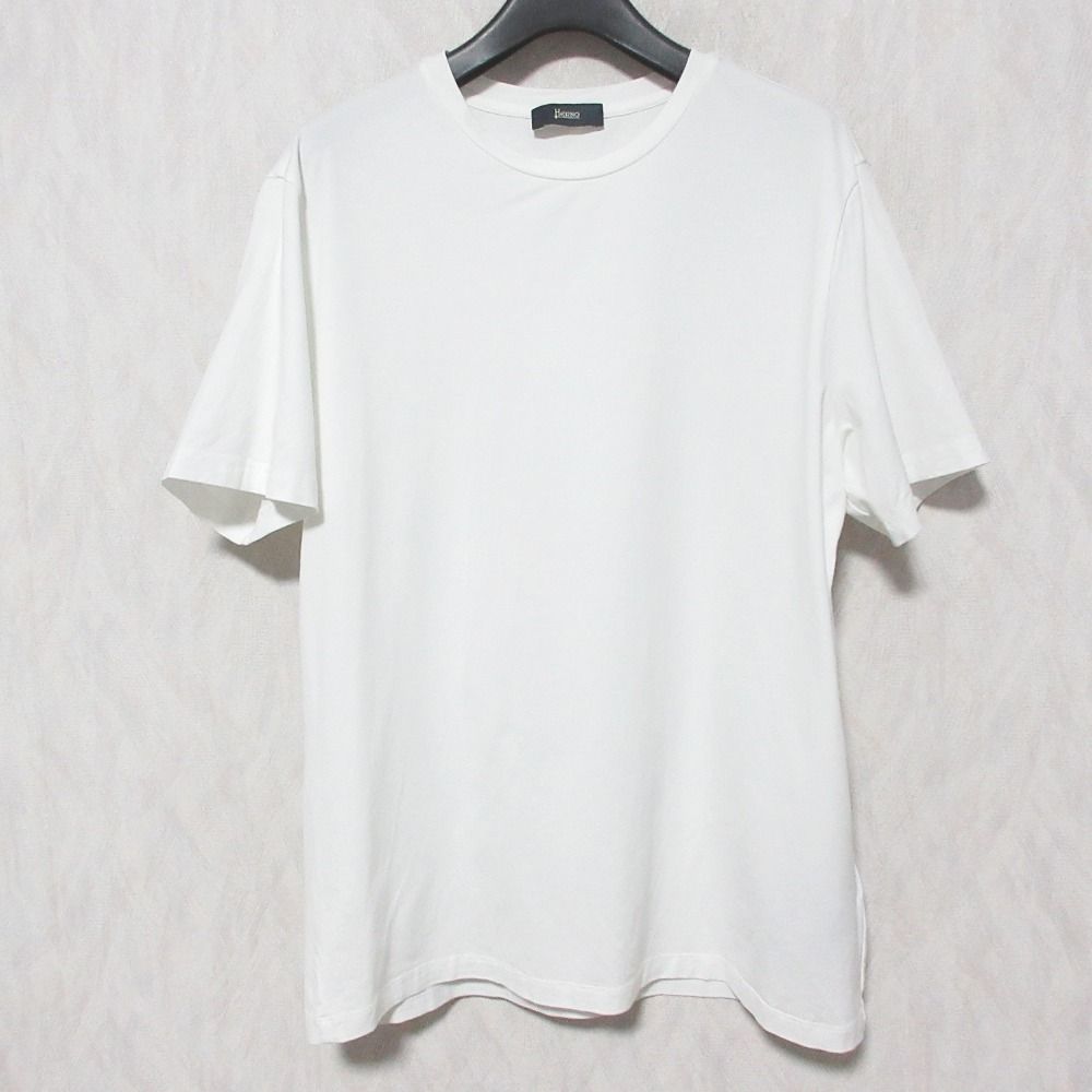 良品 HERNO ヘルノ スーパーファインコットン ストレッチ クルーネック 