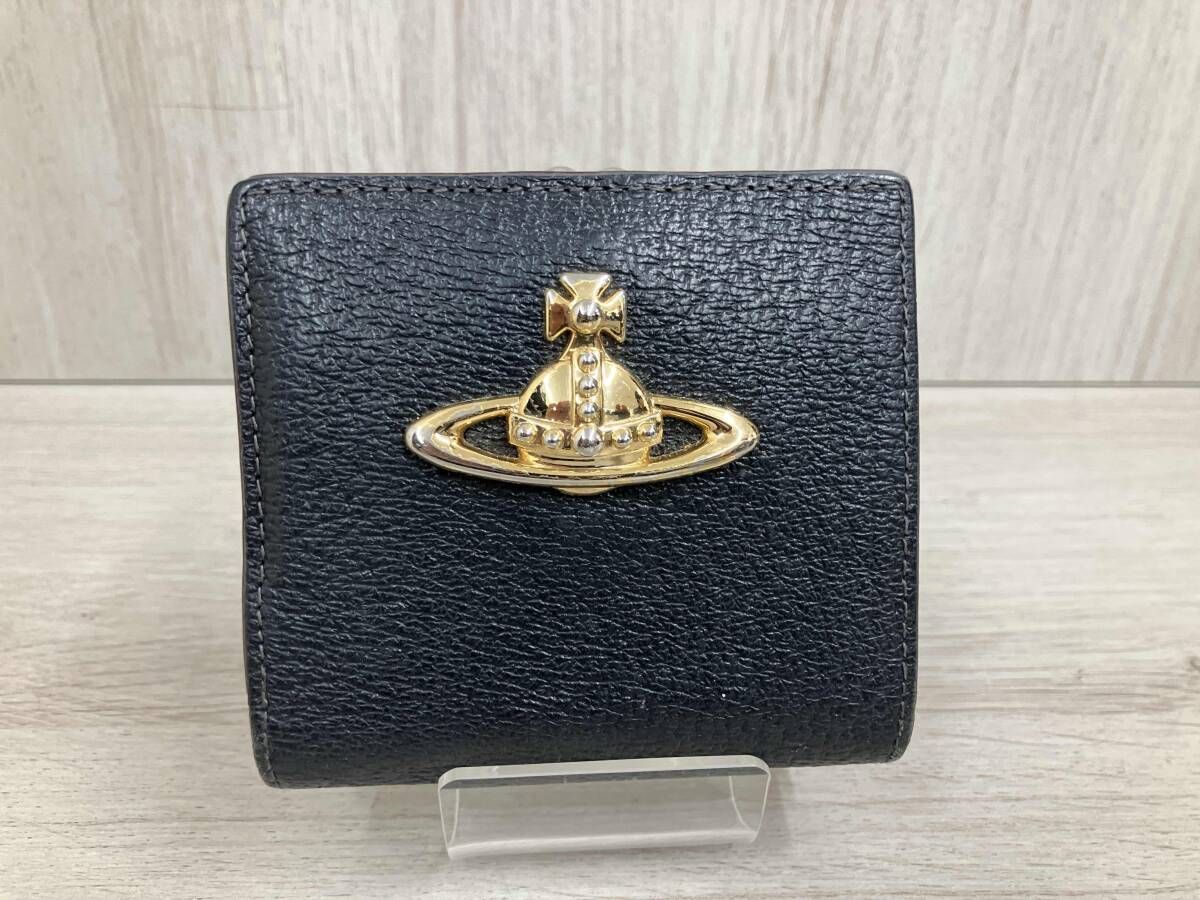 VIVIENNE WESTWOOD 二つ折り財布/がま口財布 黒