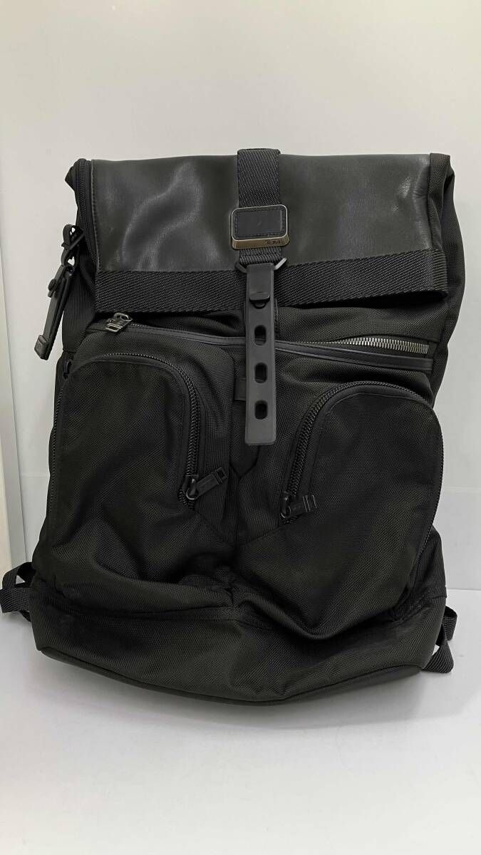 TUMI トゥミ ALPHA BRAVO ロンドン ロールトップ バックパック ブラック 黒 ビジネスリュック バリスティックナイロン PC収納可