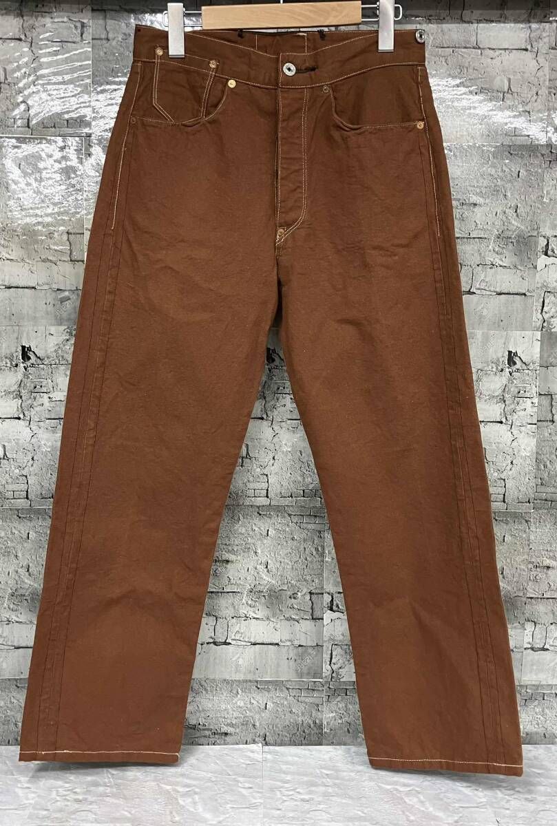 Levi's リーバイス 1873年モデル復刻 バレンシア製 00s ダックパンツ 1873-1410 サイズW32 L36 ブラウン 11,789円