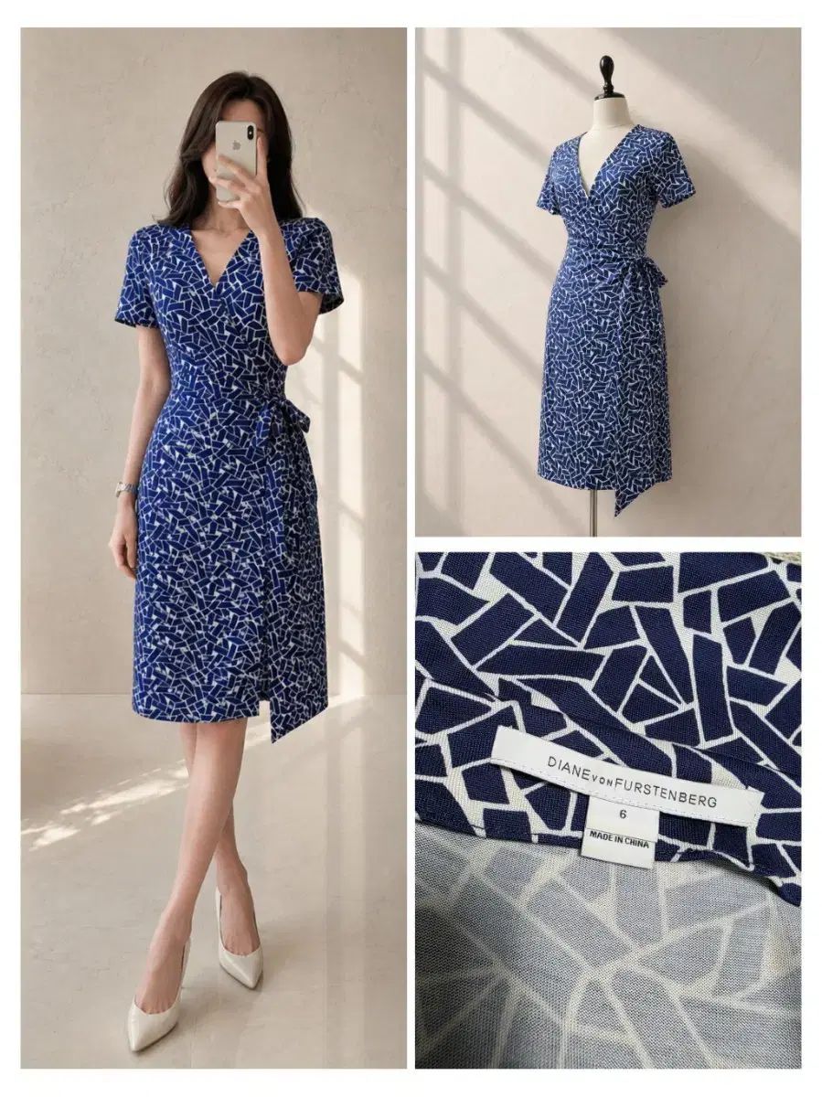 (正規品) ダイアン フォン ファステンバーグ(DVF) シルク ラップ ONE PIECE / US 6