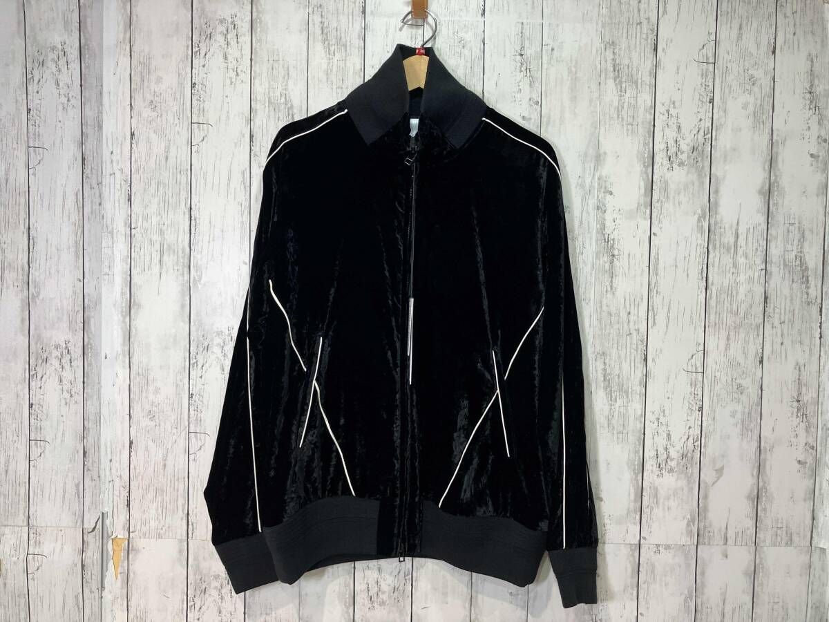 SUBLATIONS. サブレーションズ ブラック ベルベット トラック ジャケット サイズ1 S121716 VELVET TRACK REGULAR ジャージ タグ付 美品