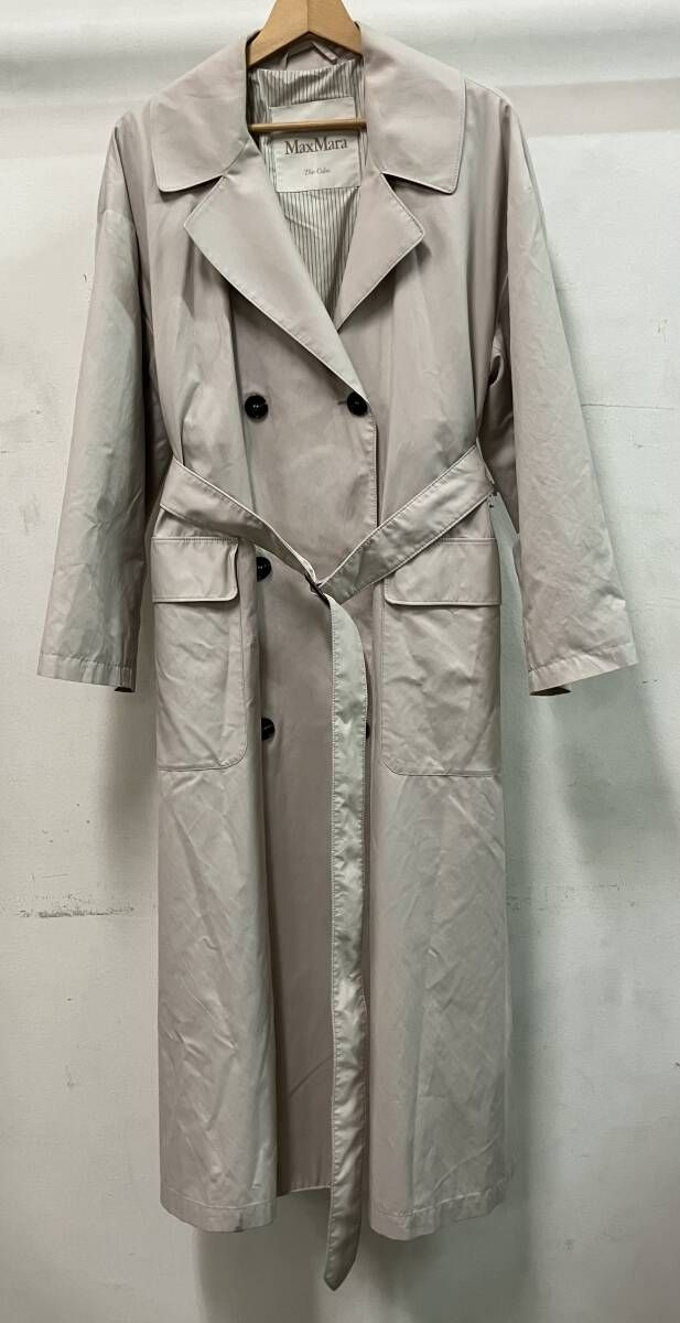 MAX MARA マックスマーラ トレンチコート 23SS The Cube 撥水コットンツイル ベージュ サイズ38 23902105376