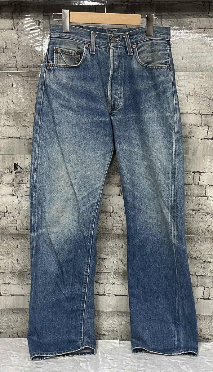 Levi's リーバイス 501 80s ボタン裏524 USA製 赤耳 サークルRタブ デニムパンツ ジーンズ サイズW30 L36 ブルー