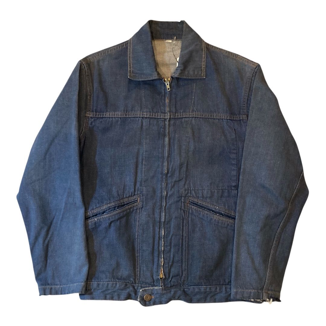 60s denim sports jacket / 60年代製 デニム スポーツ ジャケット　【F507】