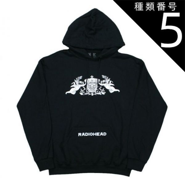 種類5：XX-Large Radiohead / Bearhead Crest Hoodie (Black) - レディオヘッド フード パーカ