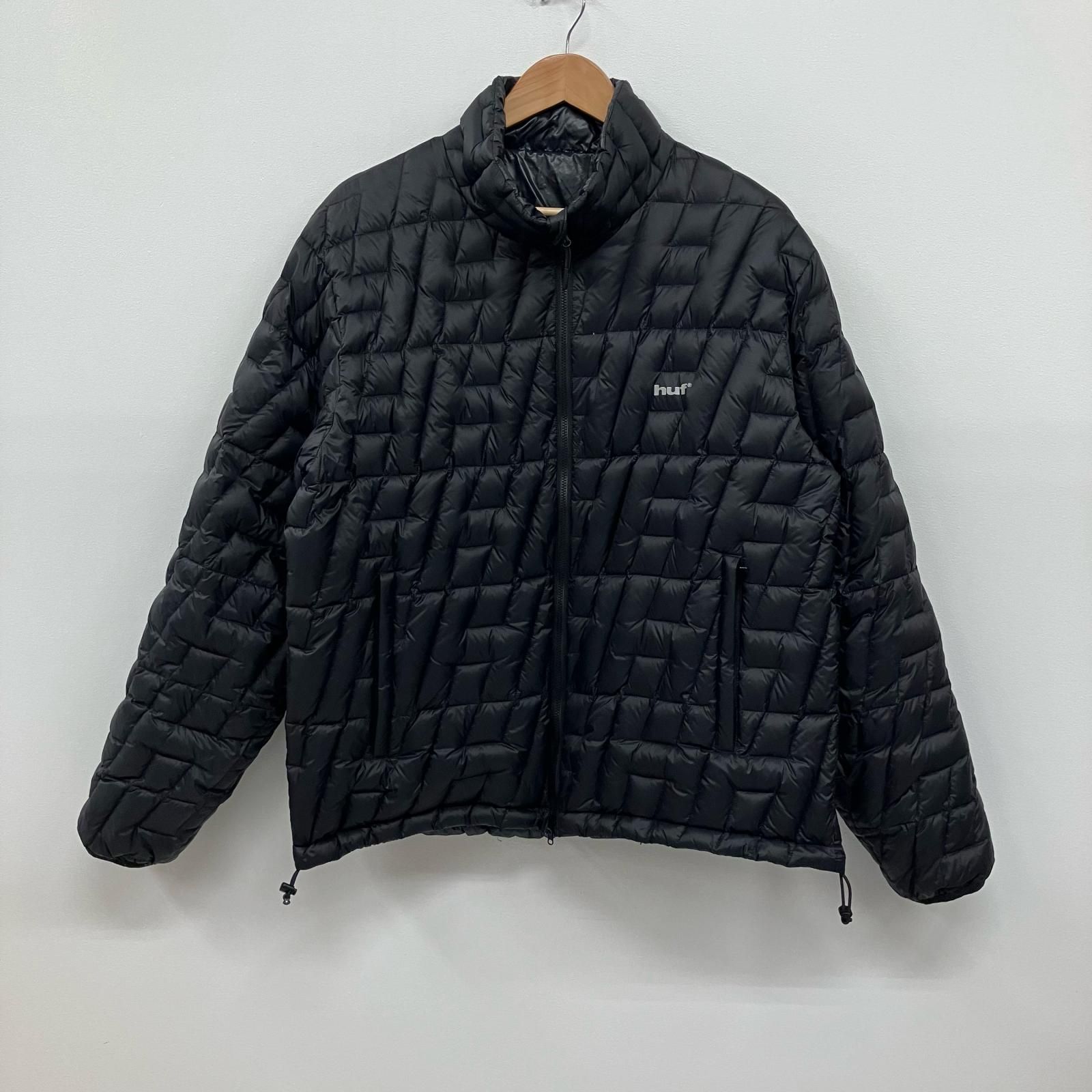 【イオン広店】 中古 HUF | ハフ ダウンジャケット リバーシブルダウンジャケット ブラック サイズ：L 【95】