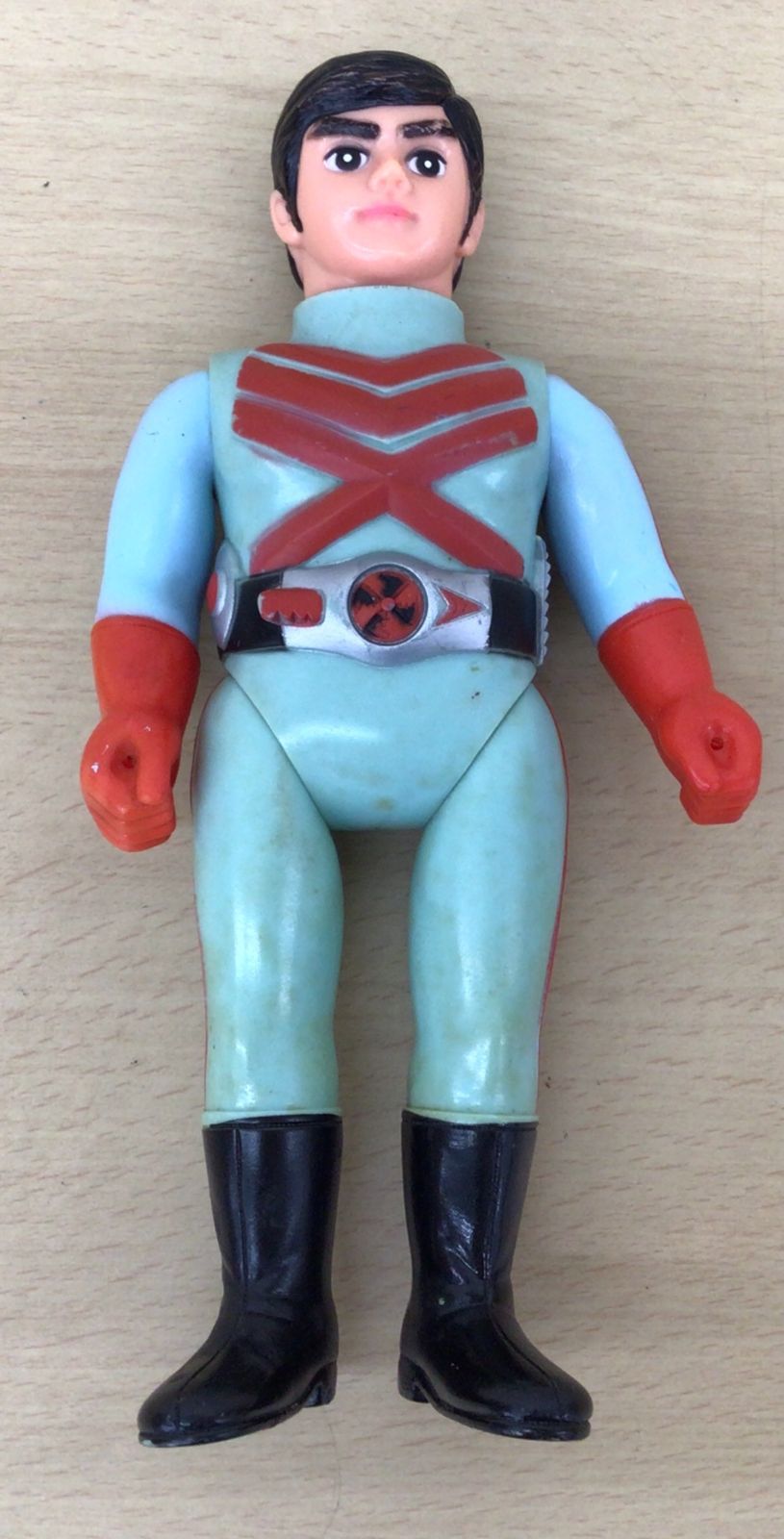 【中古品・現状品】ポピー　仮面ライダーX　ソフビ人形　マスク・剣欠品あり　当時物　レア　K-810