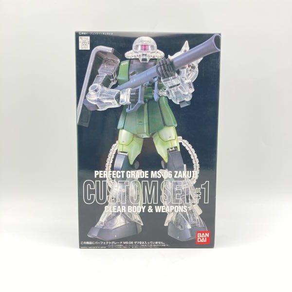 【中古】ｶﾞﾝﾀﾞﾑ）PG MS-06 ザクII カスタムセット#1 クリヤーボディ＆ウェポンズ ディティールアップパーツ[6][240006574112]