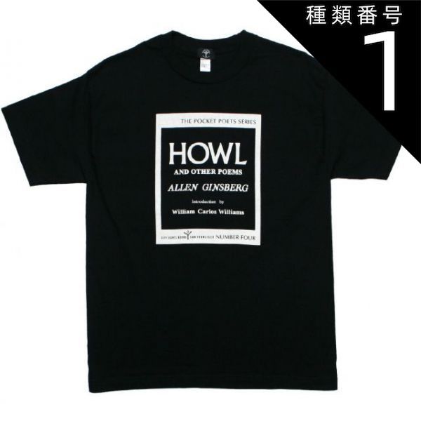 種類1：Small [City Lights Bookstore] Allen Ginsberg / Howl and Other Poems Tee 6 (Black) - シティ・ライツ・ブックストア アレン・ギンズバーグ Tシャツ