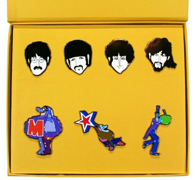 The Beatles / Yellow Submarine Characters Pin Badge Set - ザ・ビートルズ ピン バッジ セット ボックス入り