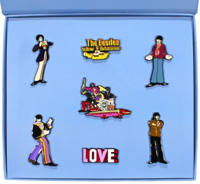 The Beatles / Yellow Submarine Band Pin Badge Set - ザ・ビートルズ ピン バッジ セット ボックス入り