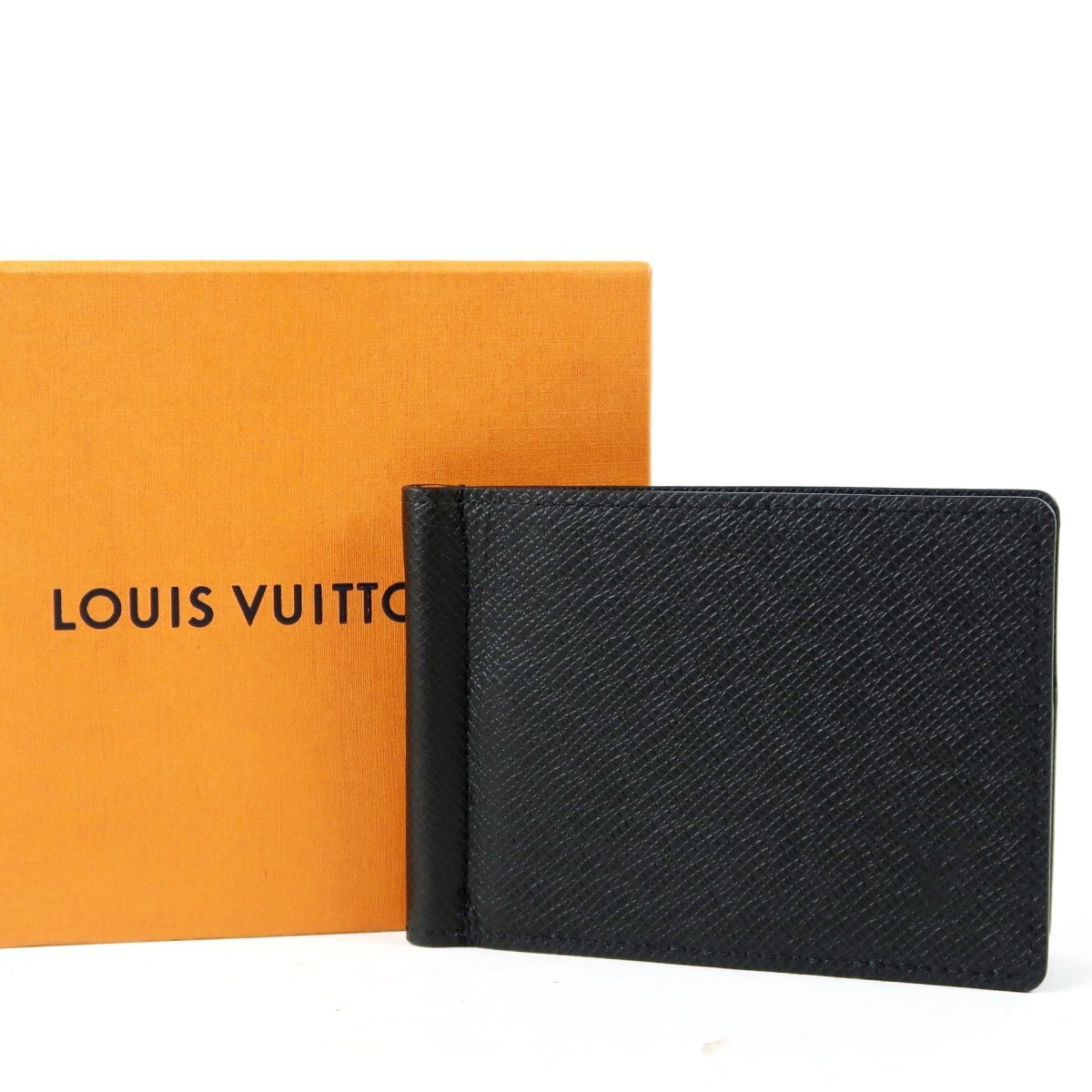【新品同様・未使用】LOUIS VUITTON ヴィトン タイガ ポルトフォイユ パンス 2つ折財布 RFID確認済み 二つ折り札入れ マネークリップ【US60】