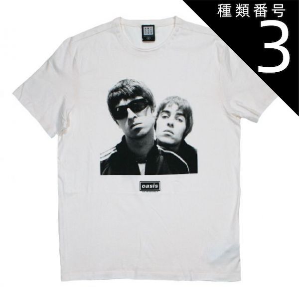 種類3：Medium [Amplified] Oasis / Noel & Liam Tee 1 (Vintage White