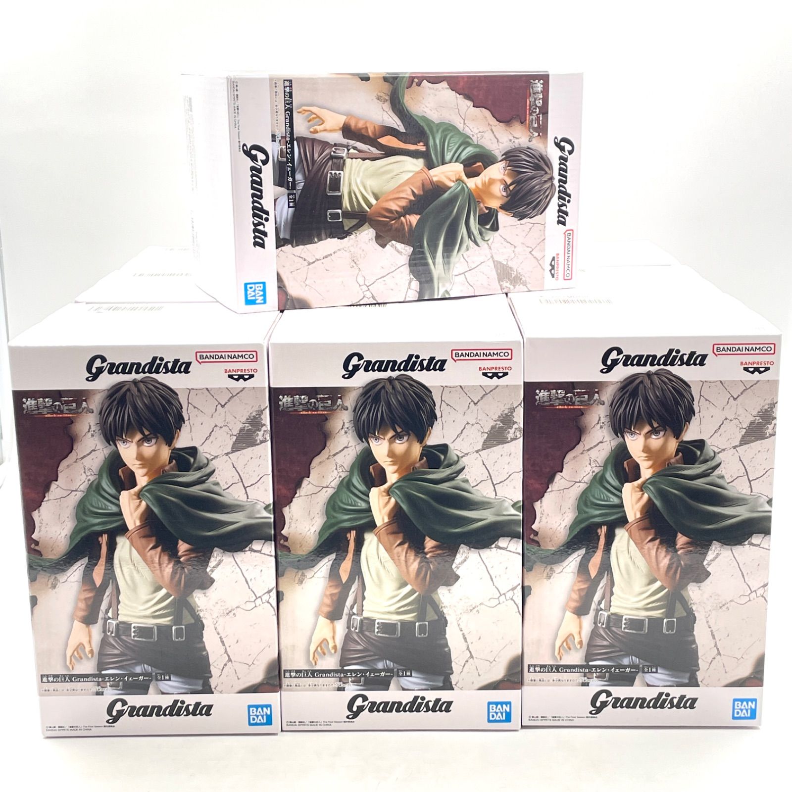 進撃の巨人 フィギュア Grandista リヴァイ 10点 エレン 10点 計20点