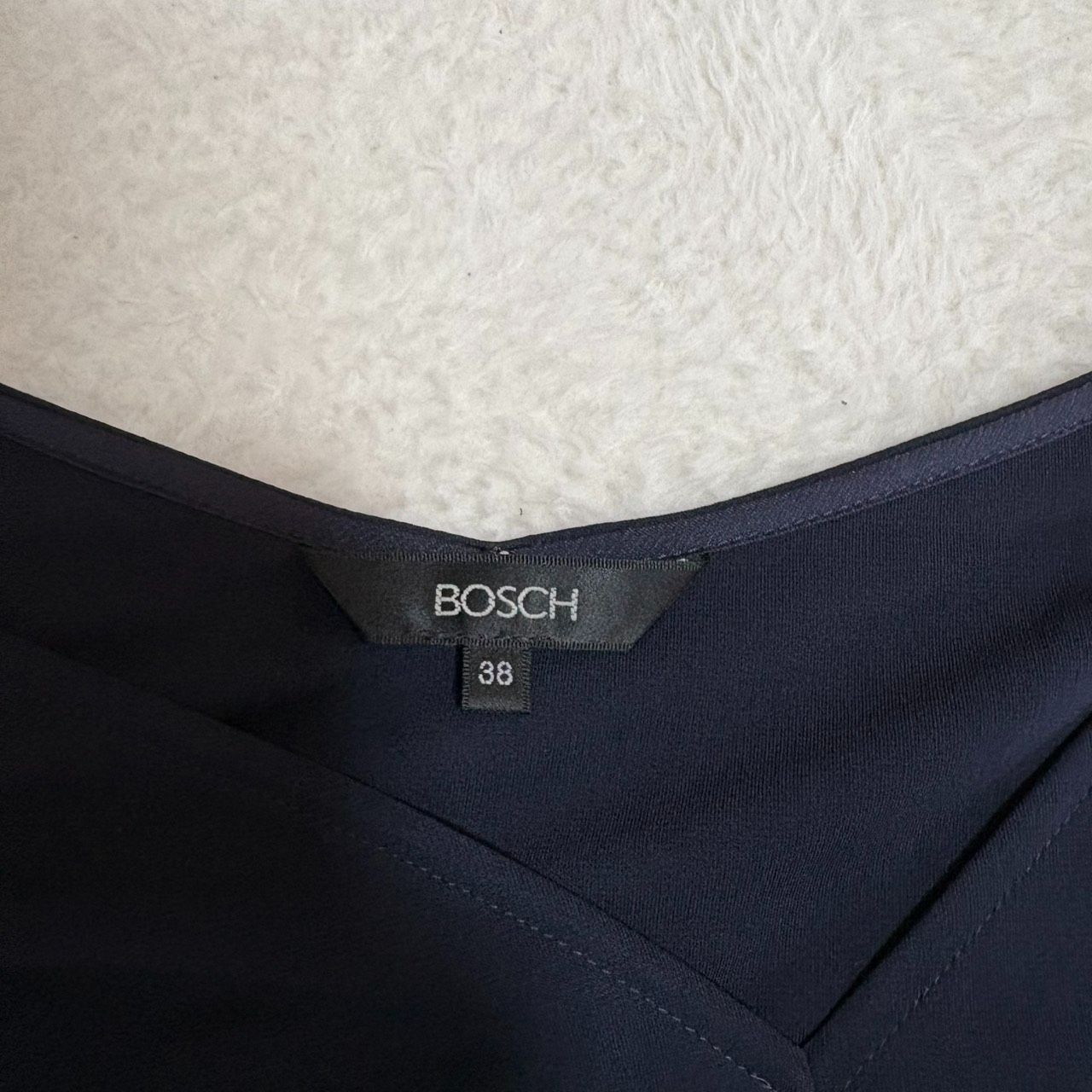 BOSCH ボッシュ】 レディース フレンチスリーブブラウス ネイビー M 