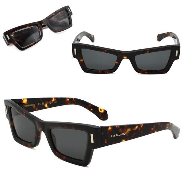 フェラガモ サングラス Ferragamo SF2006S-242 サングラス UVカット グローバルフィット ハバナ グレー レディース