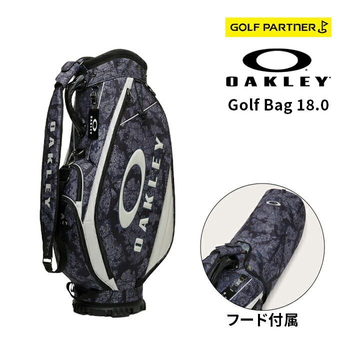 OAKLEY25 オークリー ゴルフ FOS901967 GOLF BAG 18.0 012 BLACK/GREY 9.5型
