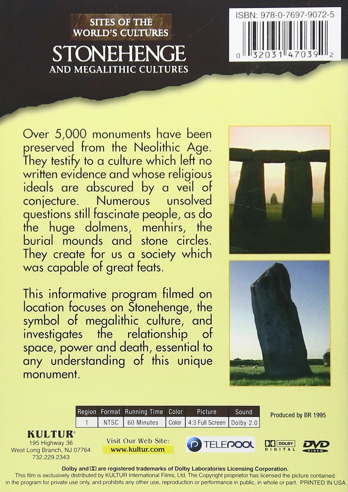 Stonehenge and Megalithic Cultures [DVD]