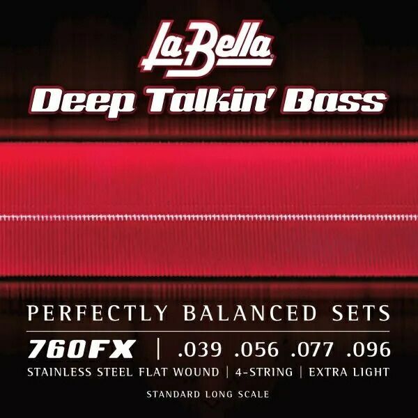 [La Bella] 760FX Deep Talkin’ Bass Flats - Extra Light 39-96 - ラ ベラ ベース 弦