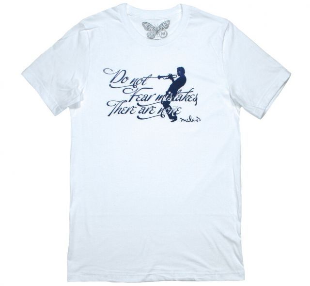 [Worn Free] Miles Davis / Do Not Fear Mistakes There Are None Tee 2 (White) - [ウォーン・フリー] マイルス・デイヴィス Tシャツ