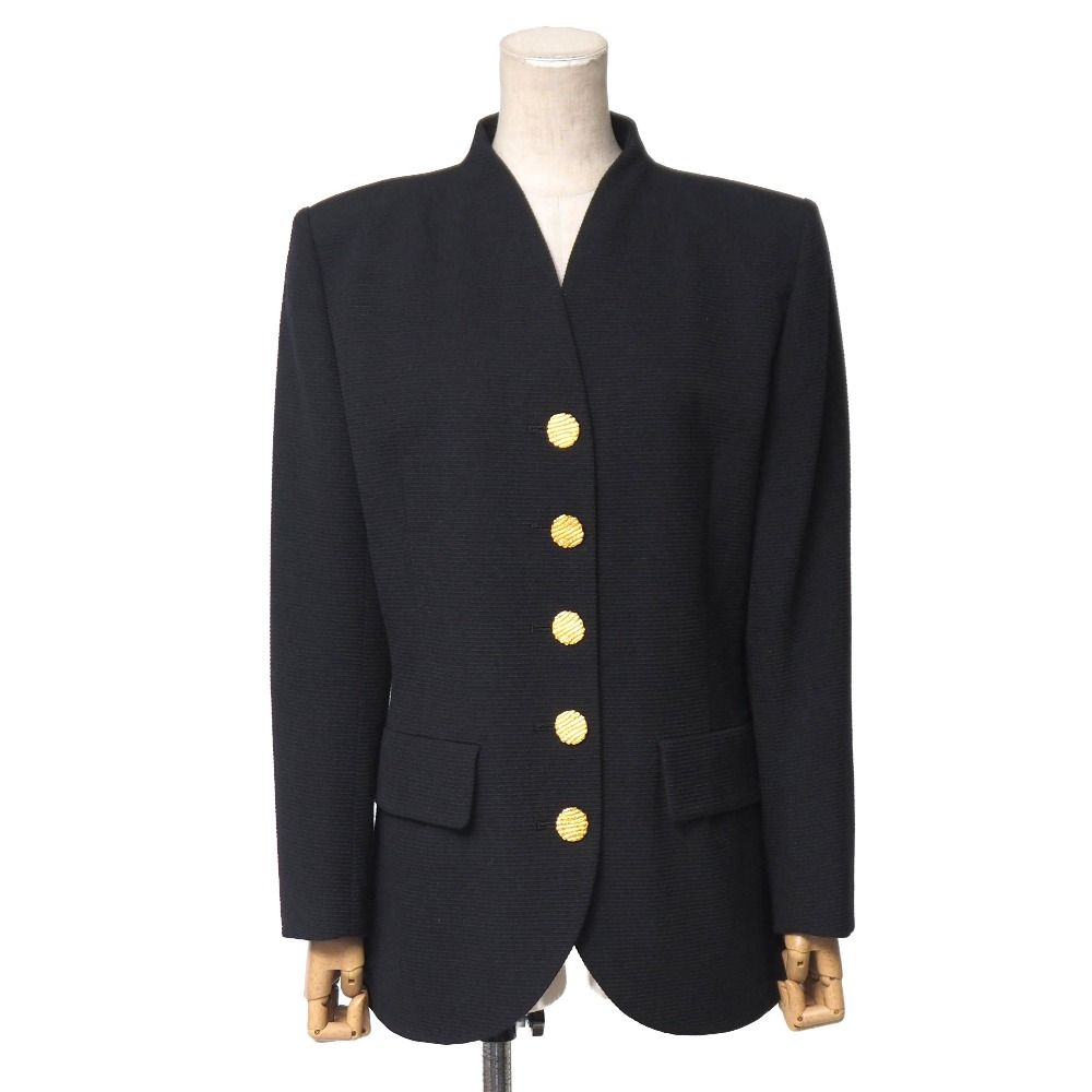 ■美品■YVES SAINT LAURENT イヴ・サンローラン ヴィンテージ ジャケット サイズ38 ブレザー シングルジャケット 金ボタン ブランド古着【中古】20260609/RA9727