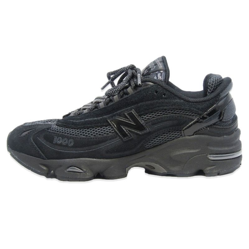 New Balance ニューバランス 27cm M1000BBE BEAMS Exclusive 異素材 アシンメトリー ランニングシューズ ビームス 別注 BLACK 18002135