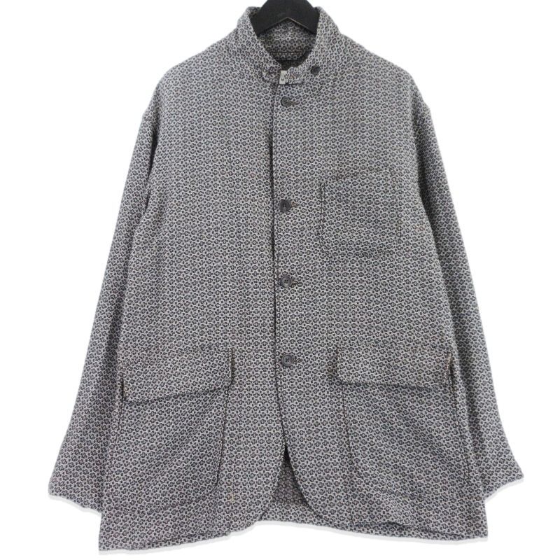 ENGINEERED GARMENTS エンジニアドガーメンツ ロイタージャケット Loiter Jacket Basketweave Cross Dobby 総柄 ブラウン M 99001064