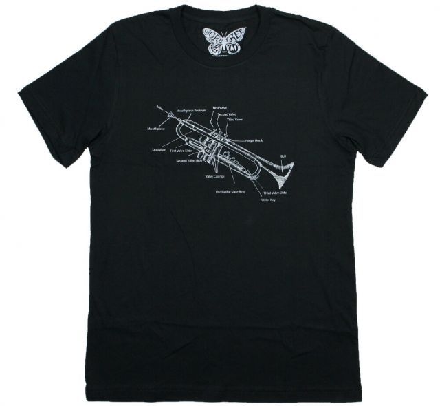 [Worn Free] Miles Davis / Trumpet Parts Tee 3 (Black) - [ウォーン・フリー] マイルス・デイヴィス Tシャツ