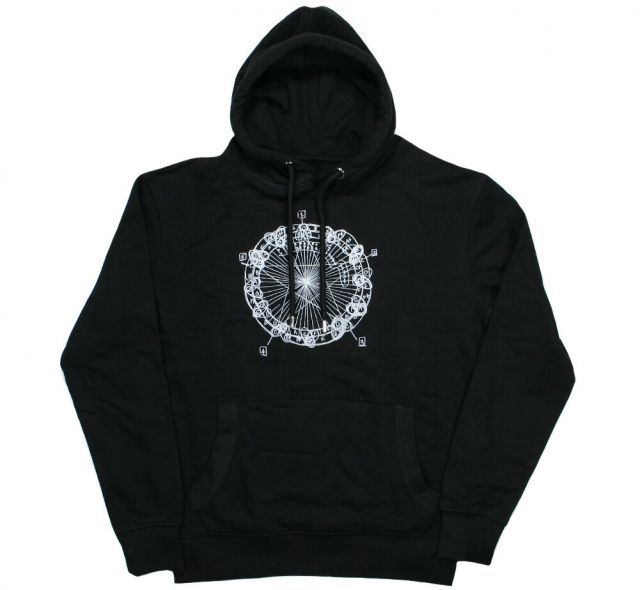 [Worn Free] John Coltrane / Coltrane Circle Hoodie 1 (Black) - ジョン・コルトレーン パーカ
