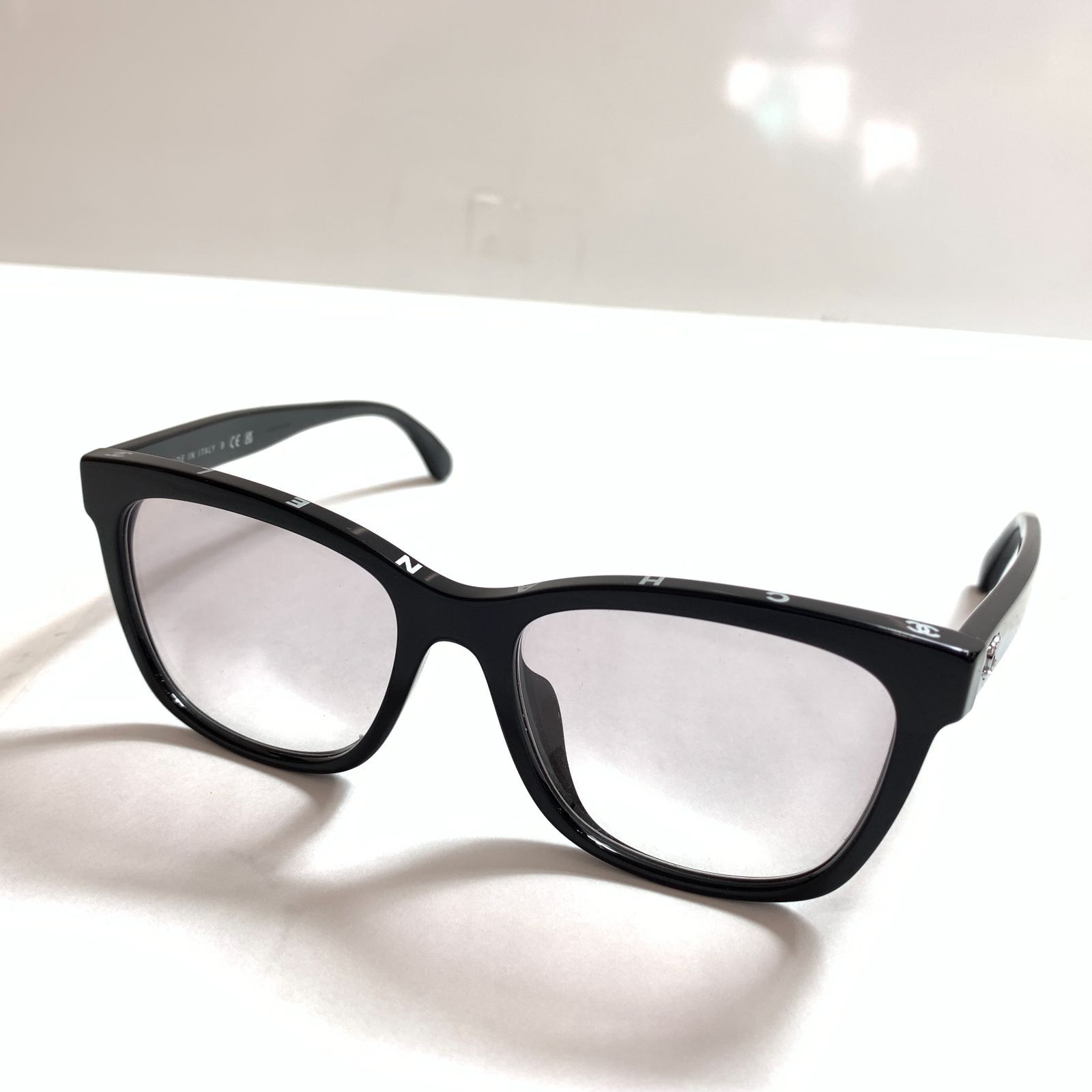 f001 K 4. 極美品 CHANEL シャネル サングラス カスタムサングラス 3392-A CCマーク ケース・箱付