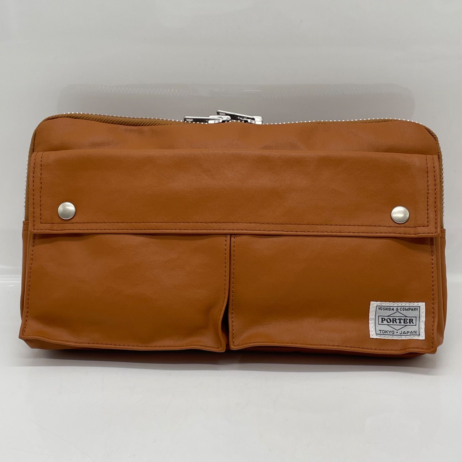 BN9168●PORTER フリースタイル ボディバッグ ウエストバッグ 707-07147　キャメル 美品
