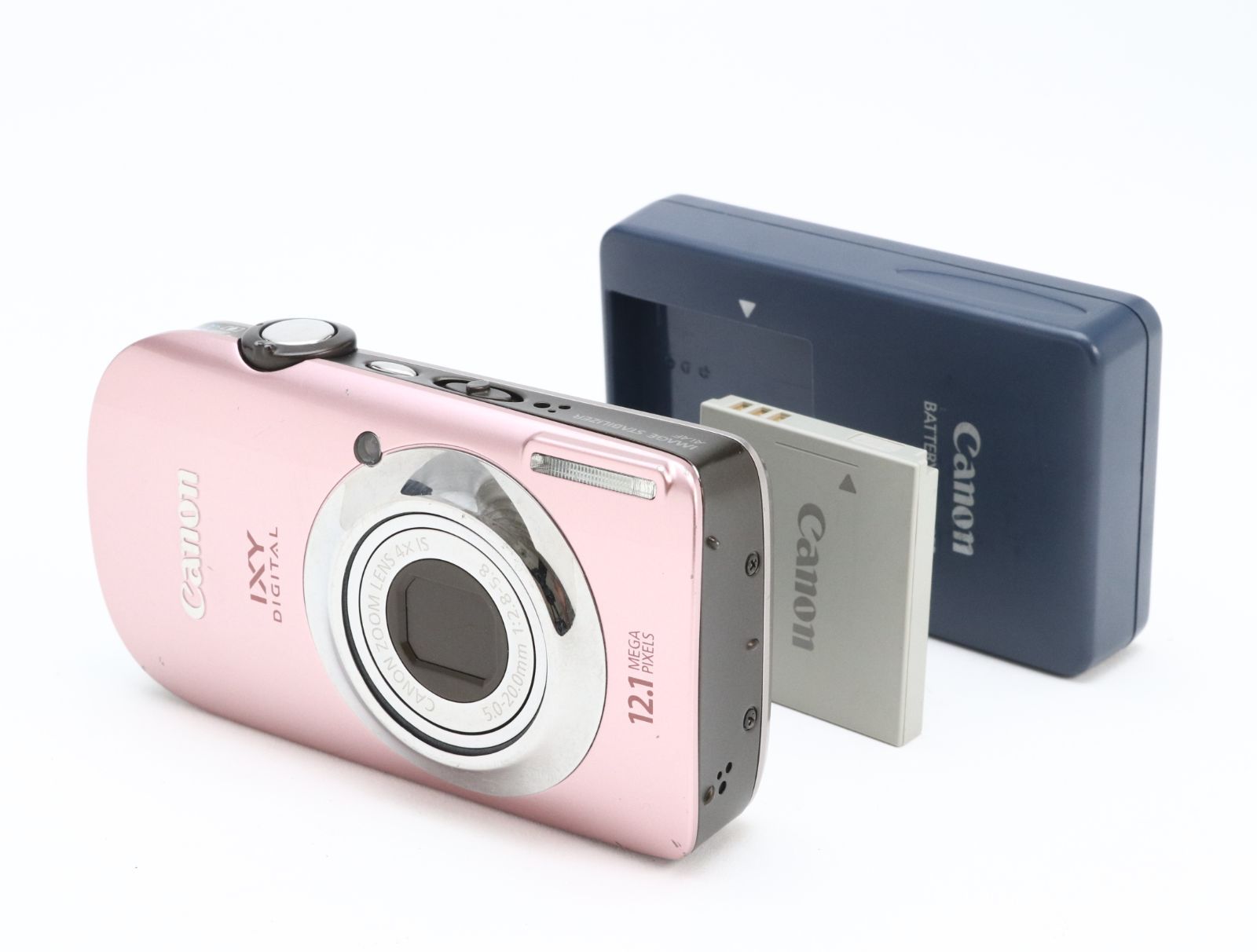 B+ (並品) Canon キヤノン IXY DIGITAL 510 IS ピンク 初期不良返品対応 55-299