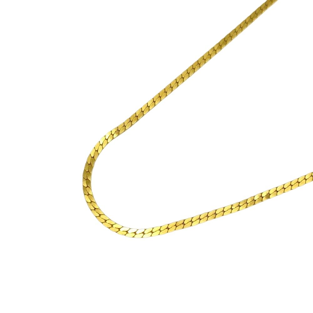 ウノアエレ UNOAERRE チェーン デザイン ネックレス K18YG 6.9g イエローゴールド【中古】