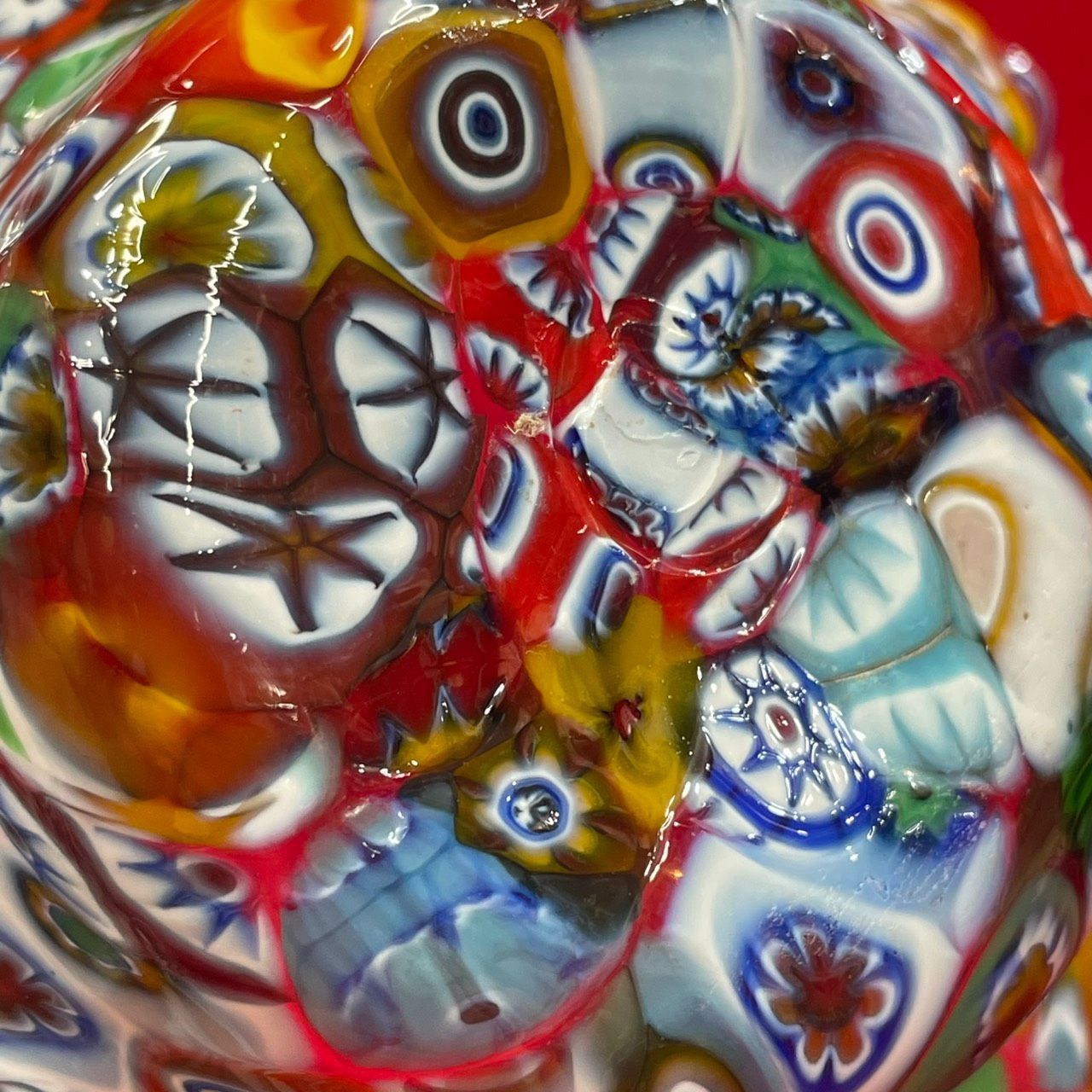 MURANO ムラーノ ベネチアンガラス ミルフィオリ アートボウル 小皿