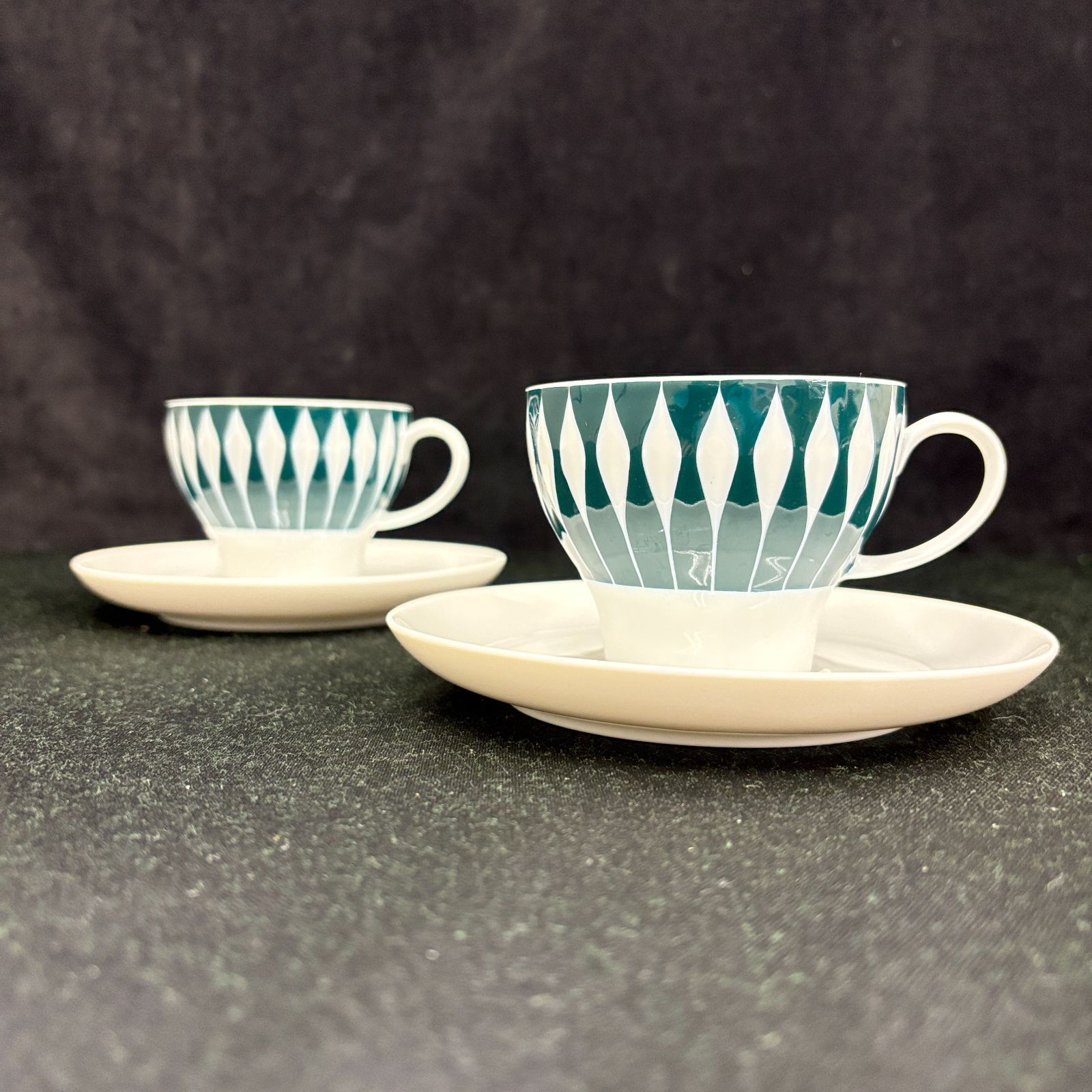 Thomas Lanzette トーマス ランツェッテ カップ＆ソーサー 2客 タピオヴィルカラ Rosenthal ローゼンタール ドイツ製 ヴィンテージ C&S ③
