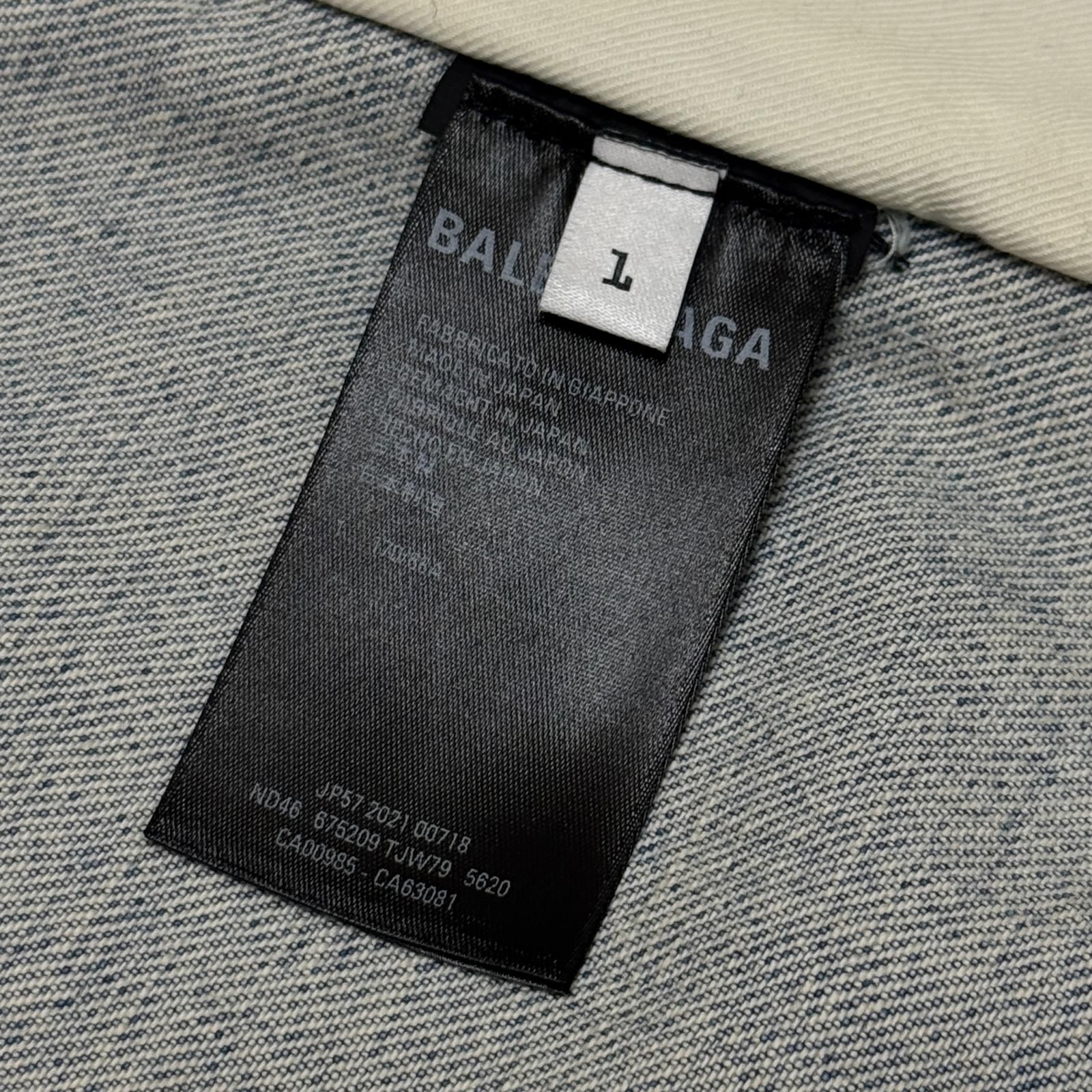 国内正規 BALENCIAGA Boxy Double Breasted Denim Coat ボクシーダブル 