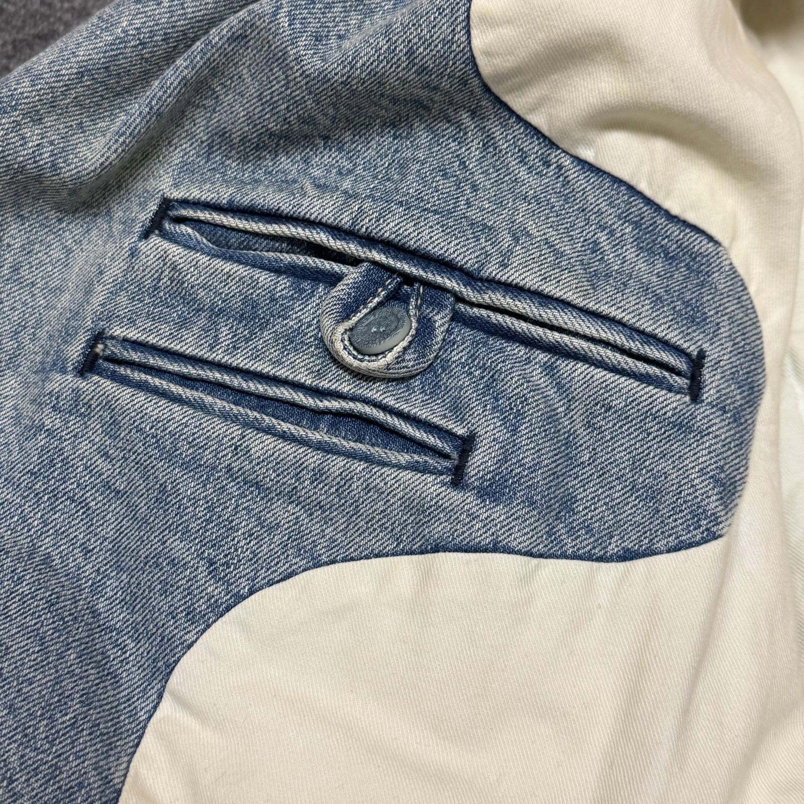 国内正規 BALENCIAGA Boxy Double Breasted Denim Coat ボクシーダブル 