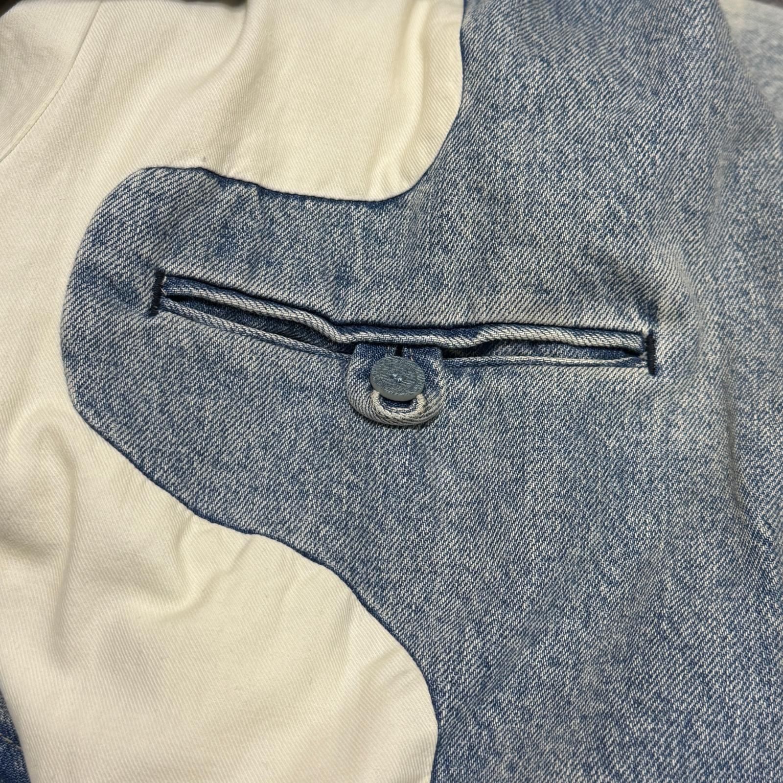 国内正規 BALENCIAGA Boxy Double Breasted Denim Coat ボクシーダブル 