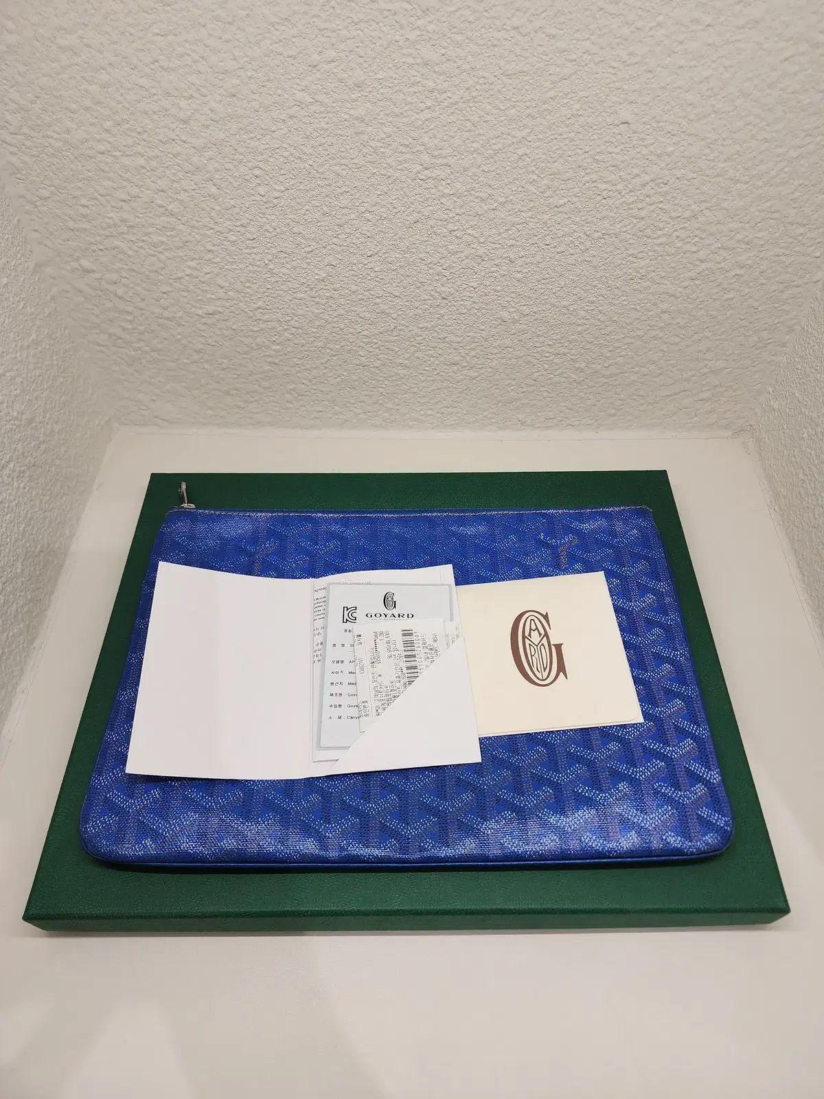 Maison Goyard ゴヤール 瀬名 泉 MM クラッチバッグ スペシャルCOLOR ブルー