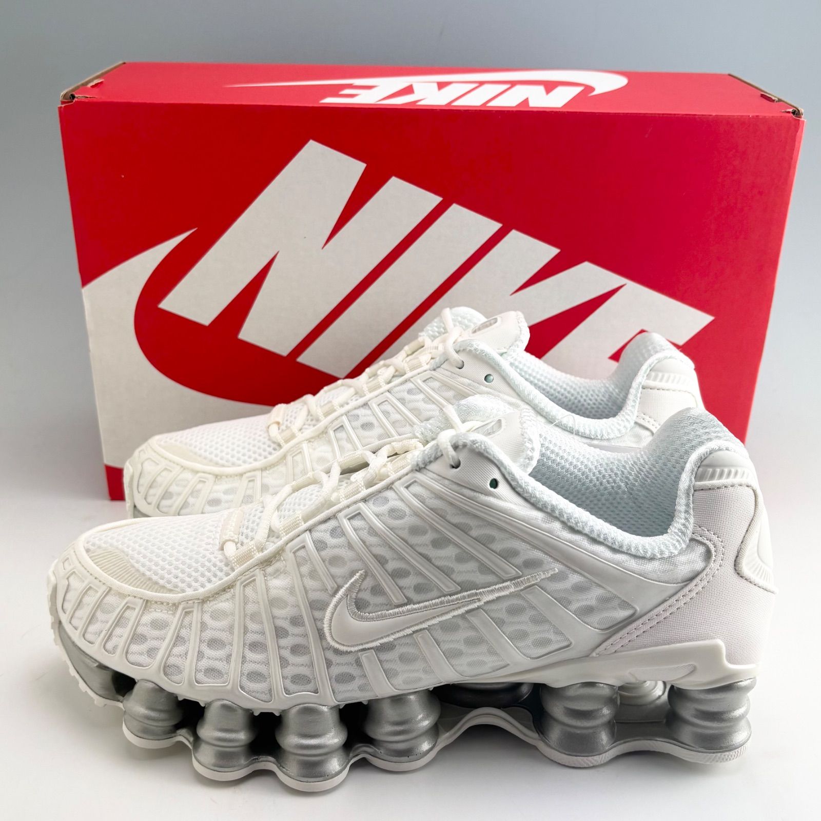未使用品 W NIKE SHOX TL SAIL AR3566-103 us6.5 23.5cm ナイキ ショックス セイル