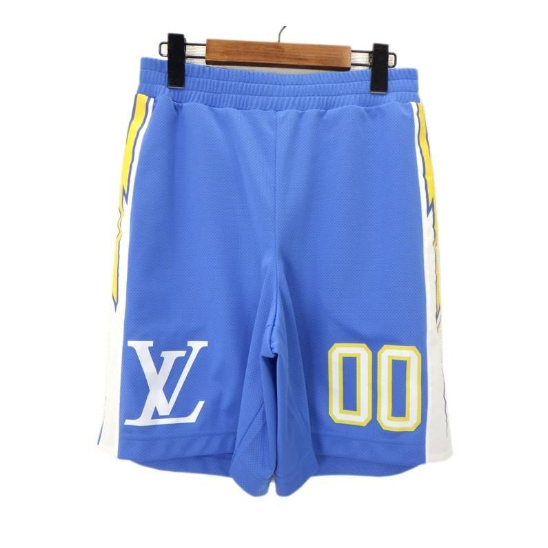 ルイヴィトン LOUIS VUITTON 【 HMY66WJ67 】 ナンバリング メッシュ ショーツ ハーフ パンツ　50016